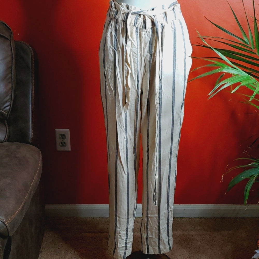 H&M Linen Pants with pockets size 8